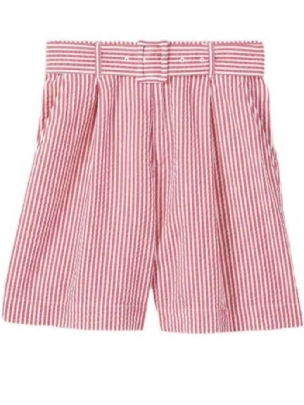 A New Day High Waist Seersucker Striped Shorts Sz Small